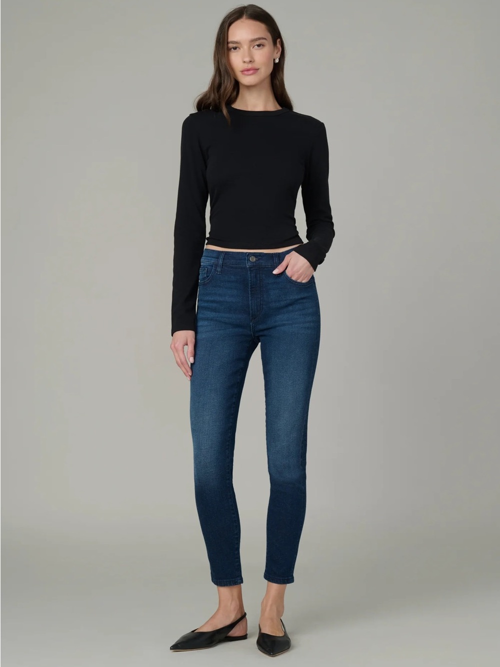 Joe's Jeans High-Rise skinny Ankle Jeans in Dark Blue Wash